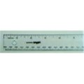 School Smart School Smart Inches & Metric Plastic Ruler - 12 in. - Clear; Pack 10 365433